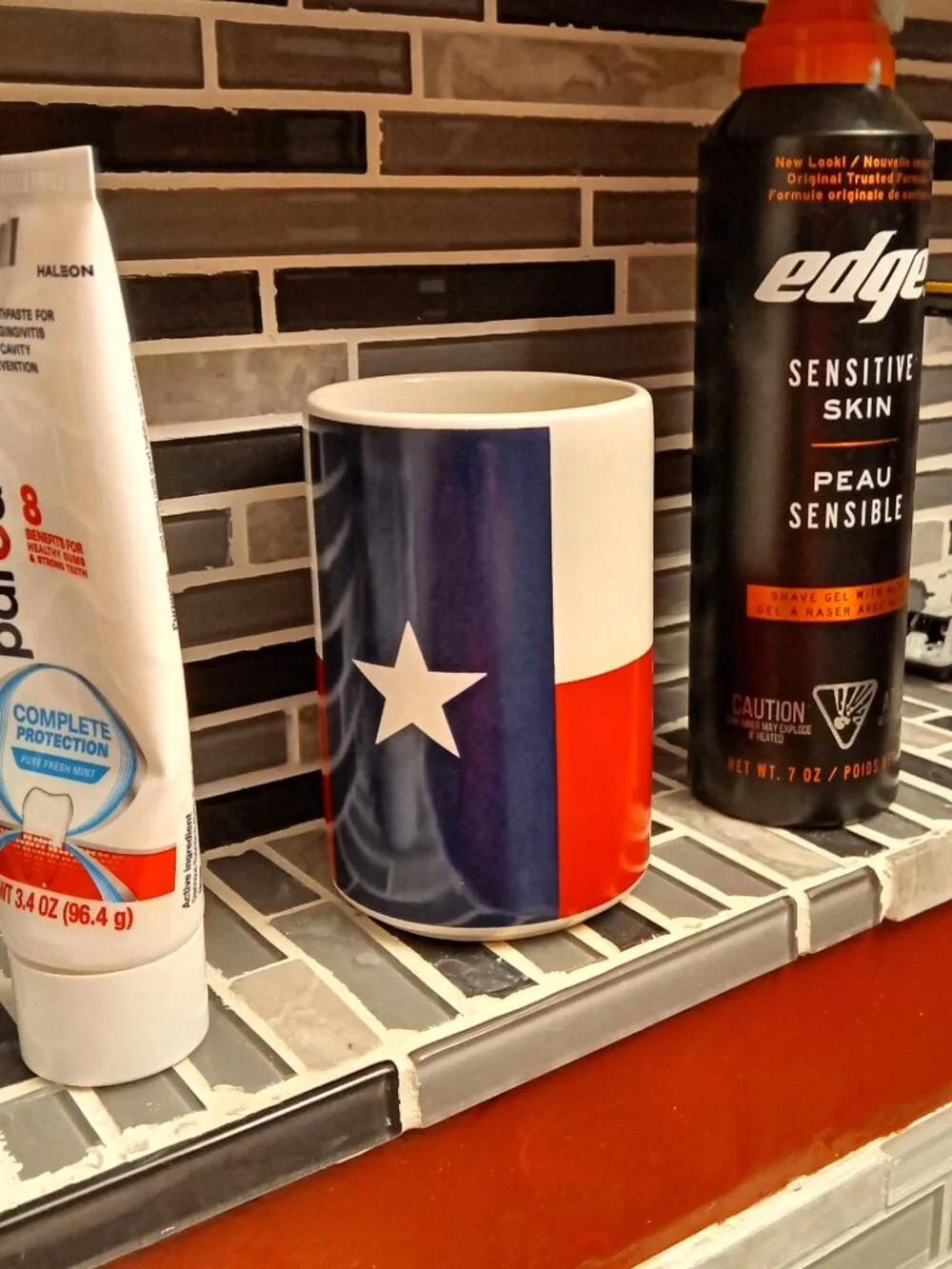SpringMaid Texas Themed Ceramic Tumbler (Pencil Holder or Bathroom Tumbler)